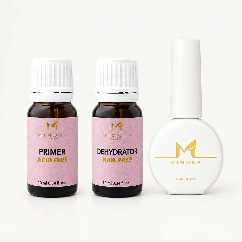 Trio Mimona: Primer Acid Free, Dehydrator și Rubber Base
