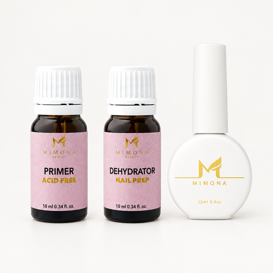 Trio Mimona: Primer Acid Free, Dehydrator și Rubber Base